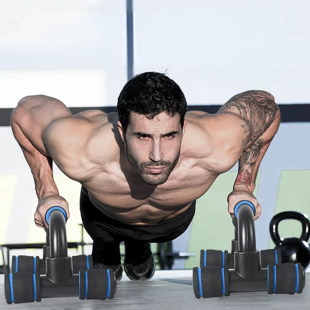 Barra Push Up Profissional Par – Suporte para Flexão com Pegada Ergonômica