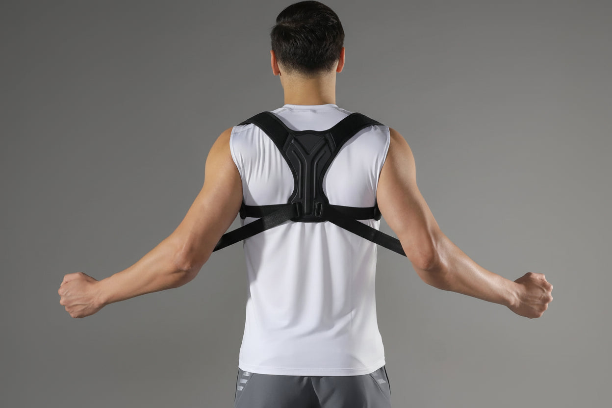 Corretor Postural Ajustável – Suporte para Costas e Ombros
