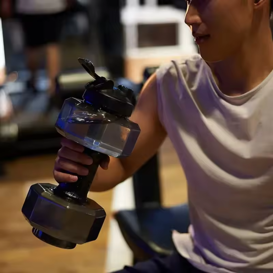 Garrafa Halter 1500ml Fitness – Grande Capacidade Antivazamento