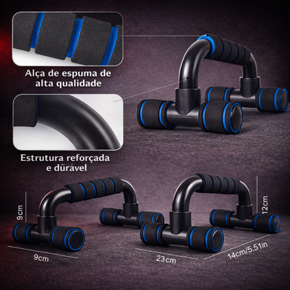 Barra Push Up Profissional Par – Suporte para Flexão com Pegada Ergonômica
