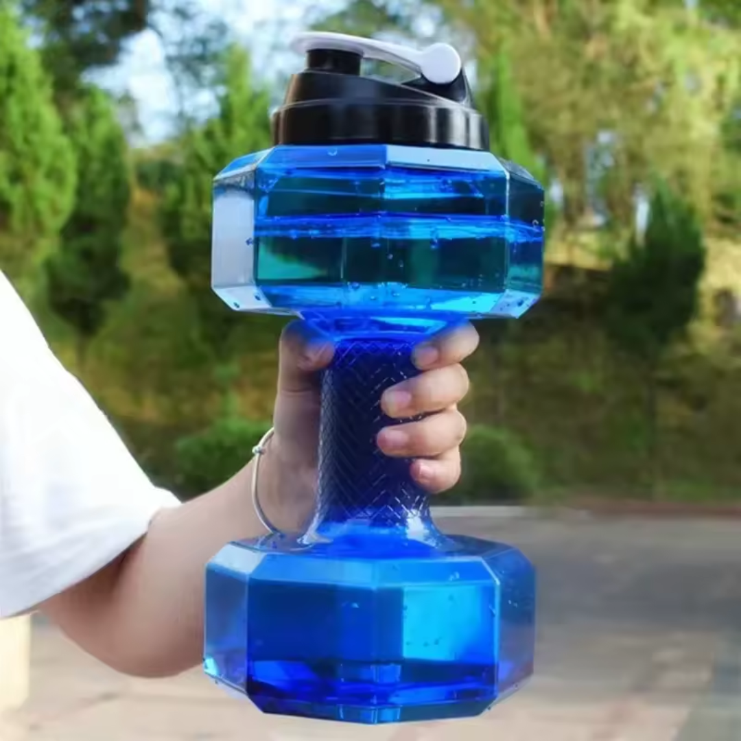 Garrafa Halter 1500ml Fitness – Grande Capacidade Antivazamento
