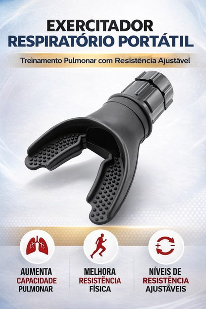 Exercitador Pulmonar Portátil com Resistência Ajustável