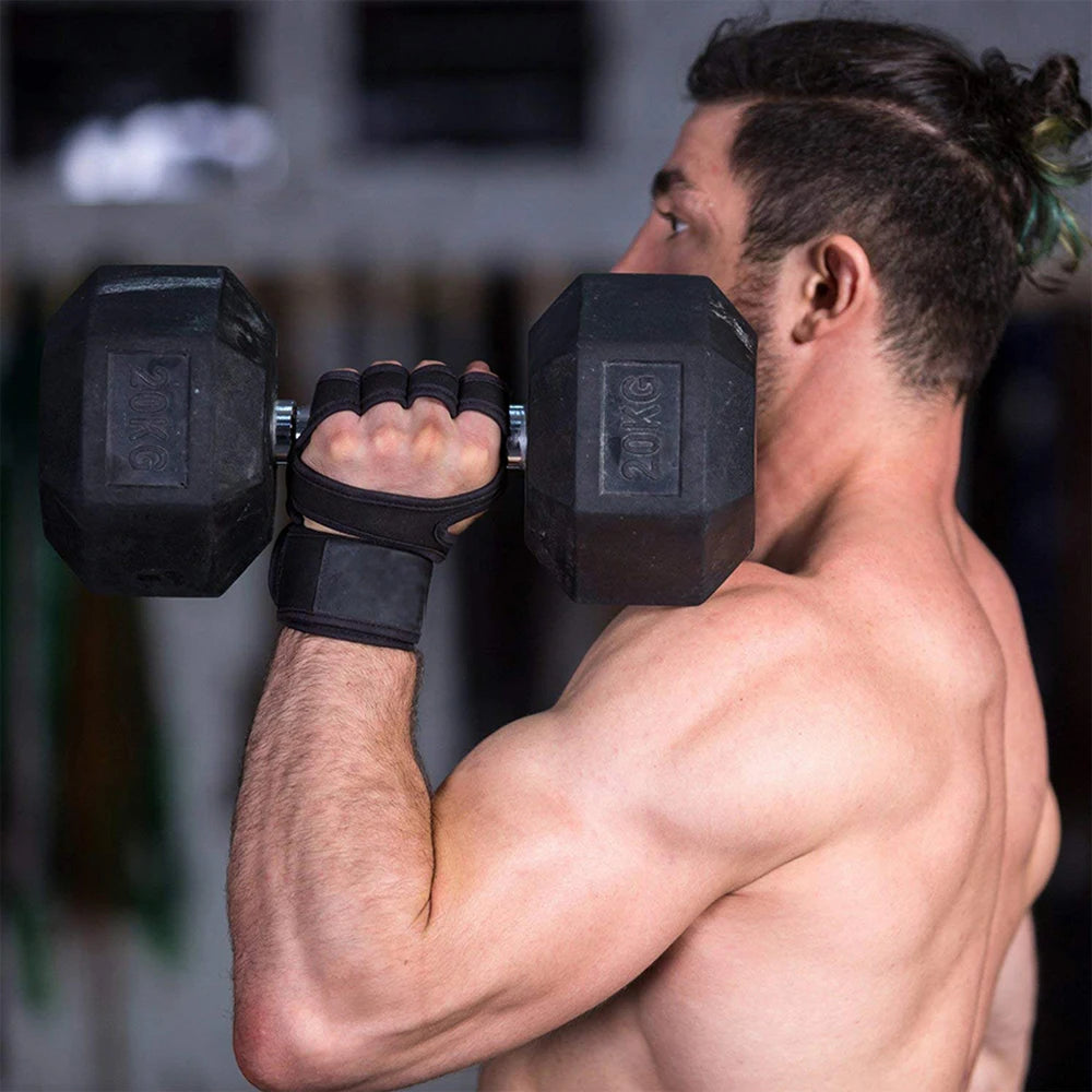 Luva de Musculação Antiderrapante – Proteção e Mais Força no Treino