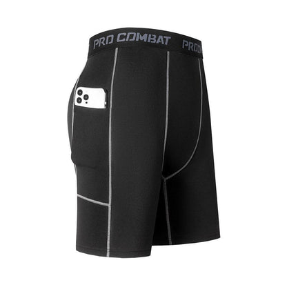 Shorts de Compressão Masculino com Bolso – Alta Performance
