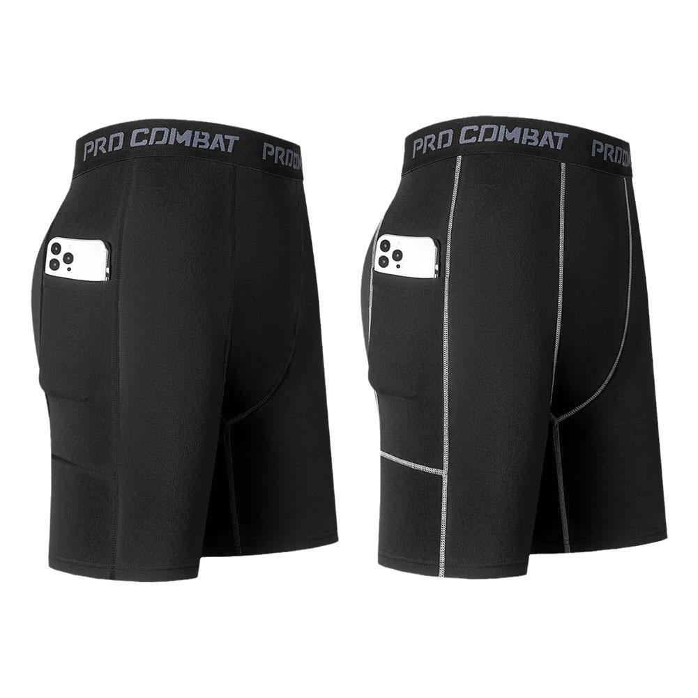 Shorts de Compressão Masculino com Bolso – Alta Performance