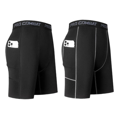 Shorts de Compressão Masculino com Bolso – Alta Performance