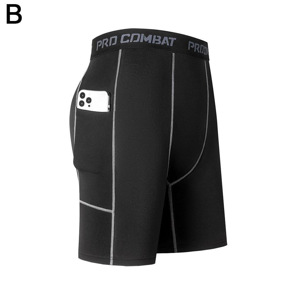 Shorts de Compressão Masculino com Bolso – Alta Performance