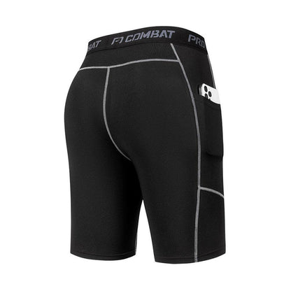 Shorts de Compressão Masculino com Bolso – Alta Performance