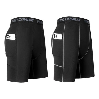 Shorts de Compressão Masculino com Bolso – Alta Performance