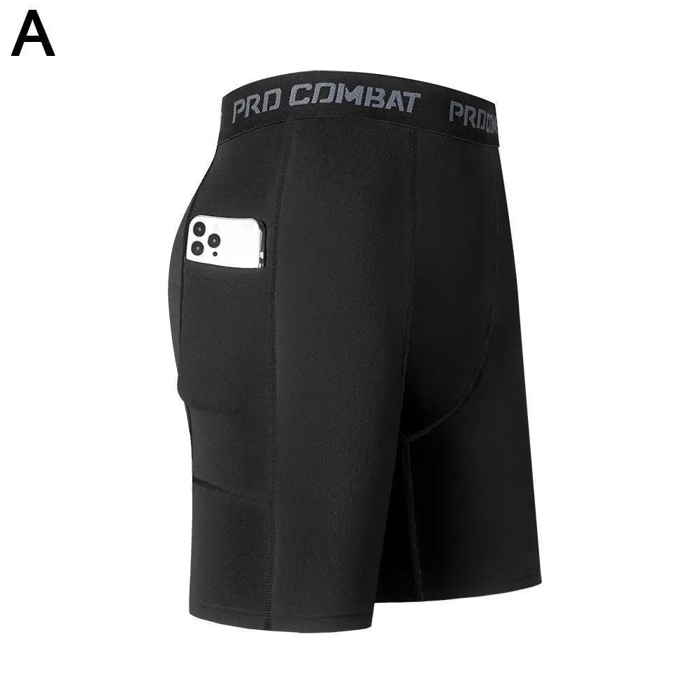 Shorts de Compressão Masculino com Bolso – Alta Performance
