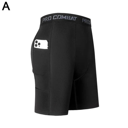 Shorts de Compressão Masculino com Bolso – Alta Performance