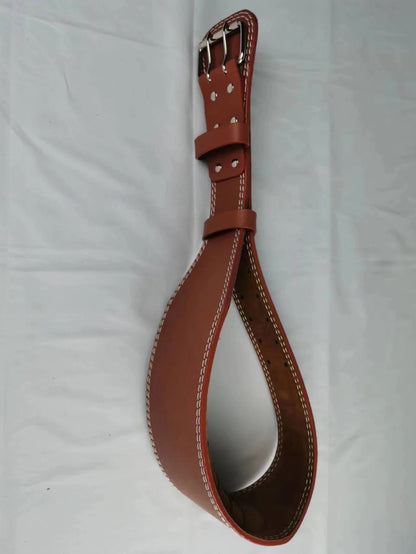 Cinto de Musculação em Couro PU – Suporte para Treino de Força