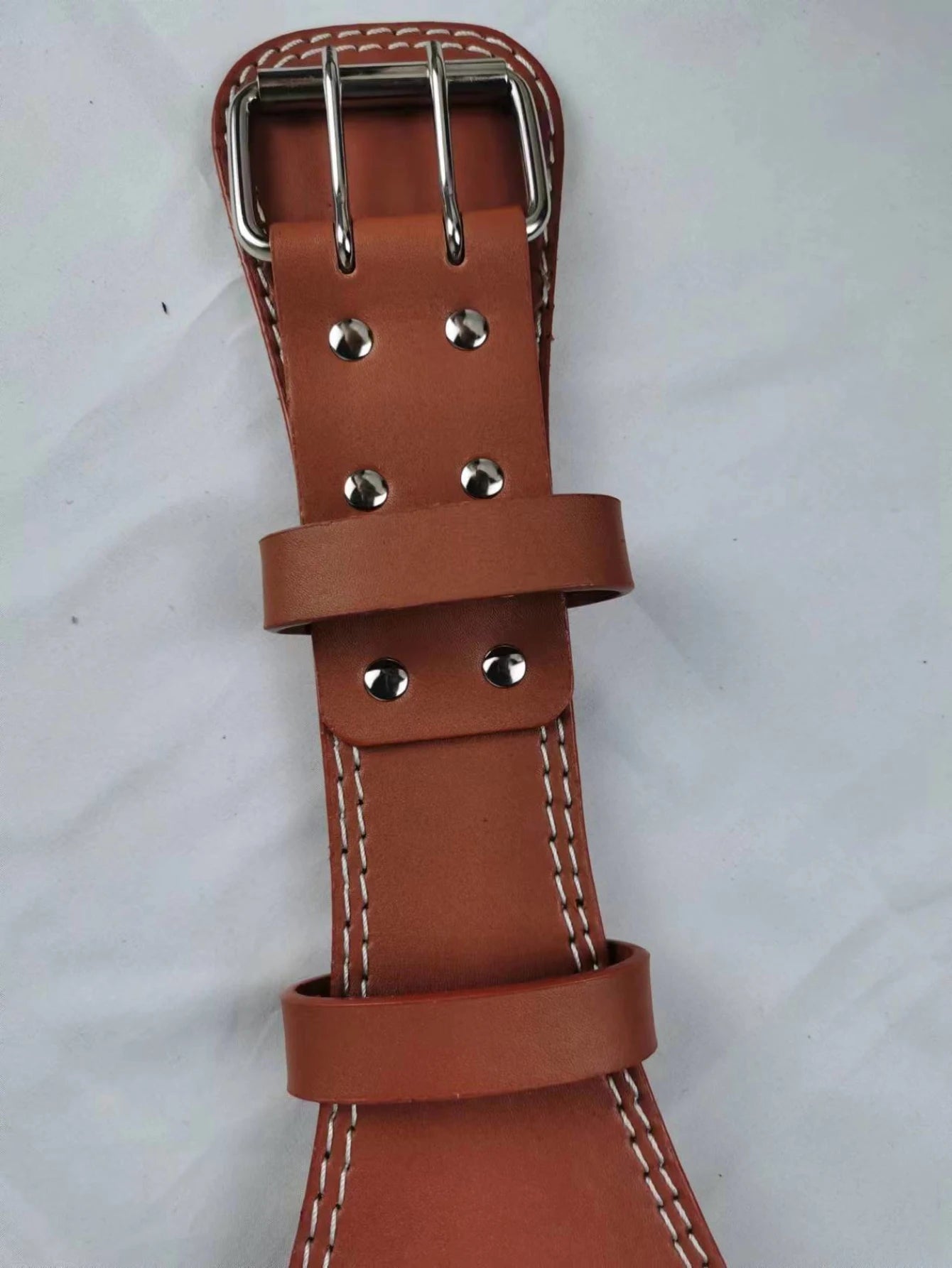 Cinto de Musculação em Couro PU – Suporte para Treino de Força