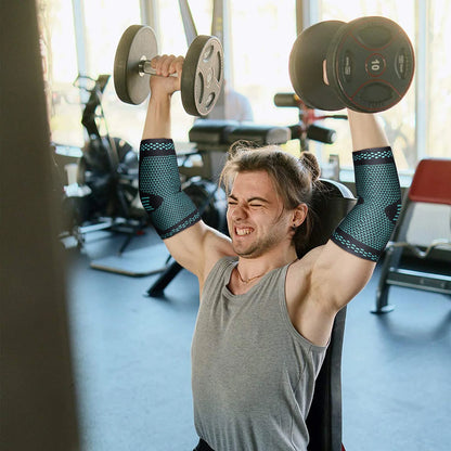 Cotoveleira Elástica Esportiva com Compressão Respirável